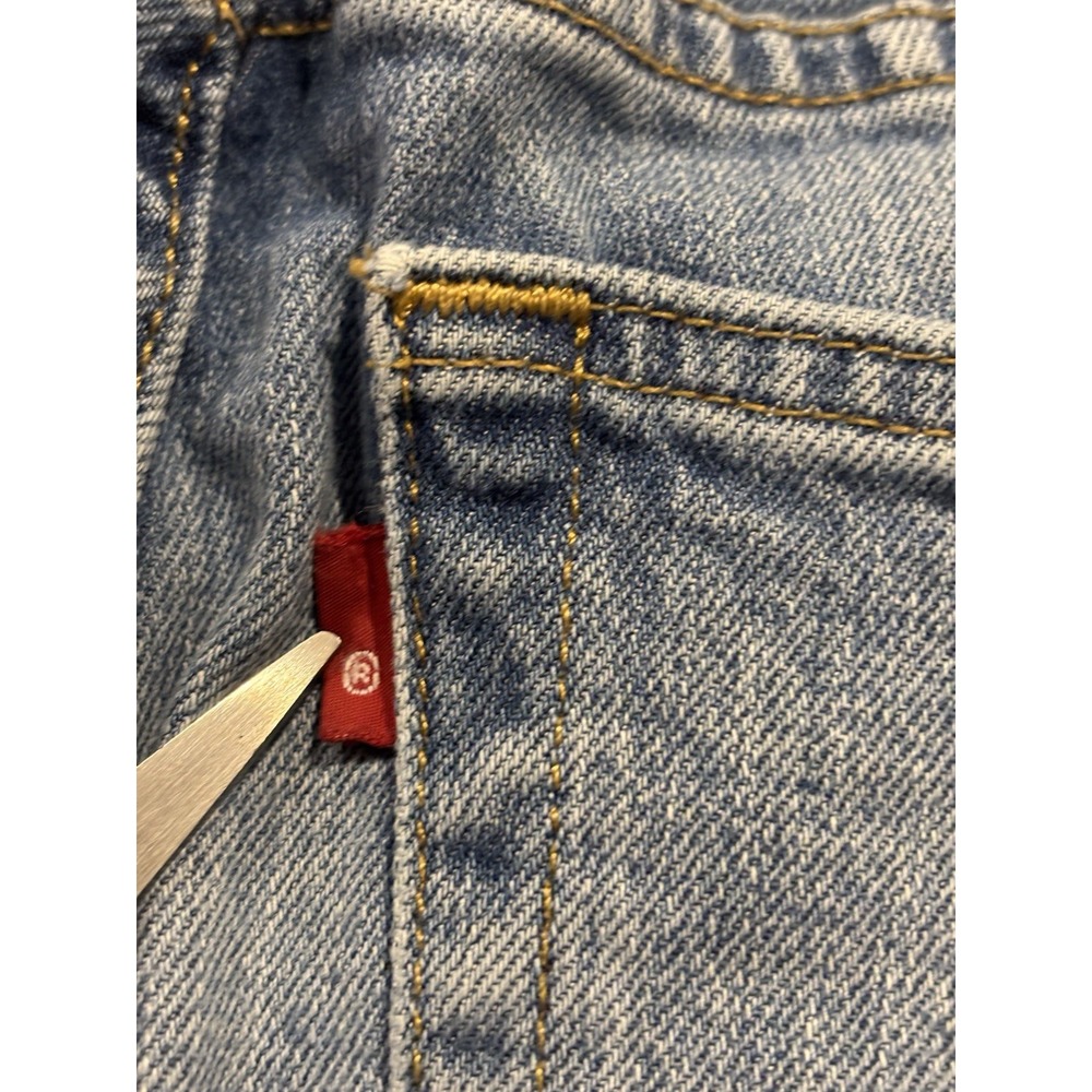 Levi's 514 Straight Fit Jeans Men's 34x32 Light Wash Denim - Picture 8 of 9